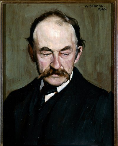 Thomas HARDY , Portrait 1893 (huile sur panneau) - William Strang
