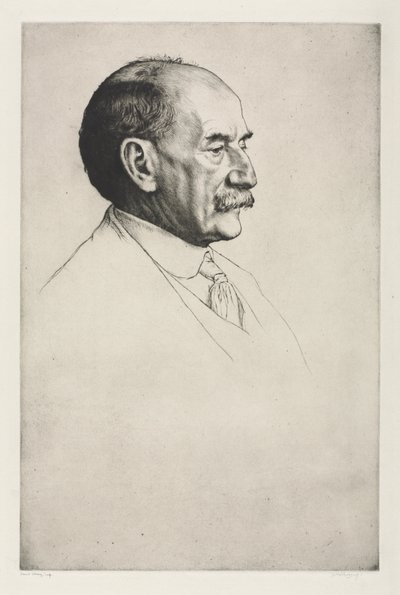 Thomas Hardy, de Profil Droit - William Strang