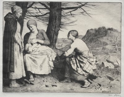 Femme et enfant - William Strang