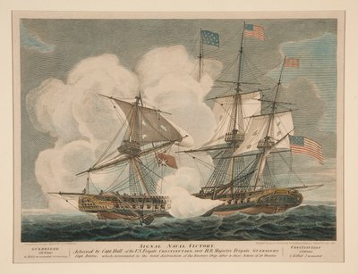 Victoire navale signalée, Constitution et Guerrière - William Strickland