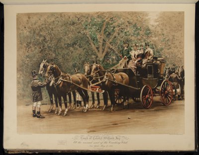 Carrosse du Colonel William Jay - À la rencontre annuelle du Coaching Club - New York, 27 mai - William Sullivant Vanderbilt Allen
