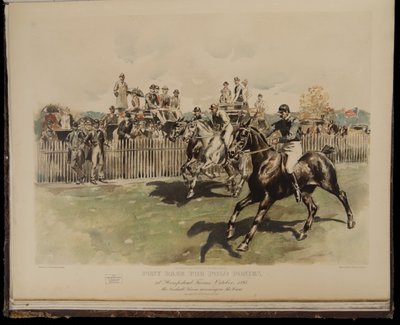 Course de poneys pour le polo - William Sullivant Vanderbilt Allen