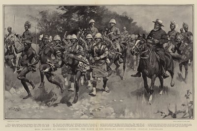 Adoration des héros par les indigènes amicaux, la marche de l