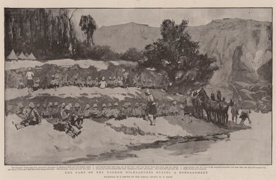 Le camp des Gordon Highlanders pendant un bombardement - William T. Maud