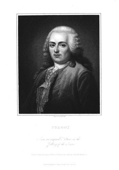 Anne Robert Jacques Turgot, homme politique et économiste français, début du XIXe siècle - William Thomas Fry