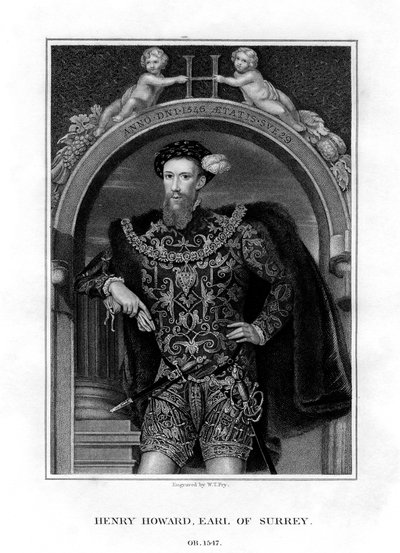 Henry Howard, comte de Surrey, aristocrate et poète anglais, 1829 - William Thomas Fry