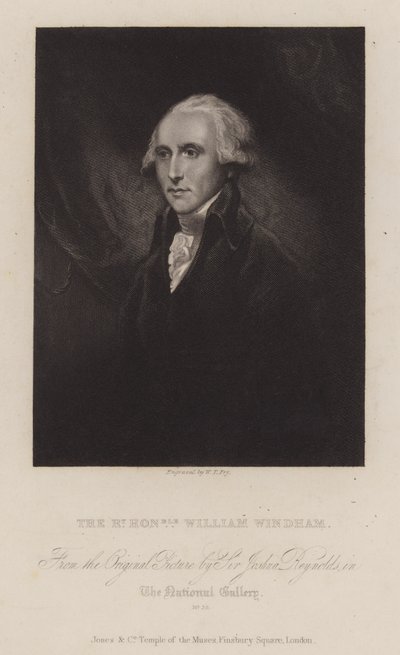 William Windham, homme politique whig anglais - William Thomas Fry