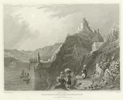 Braubach et le Marksburgh - William Tombleson
