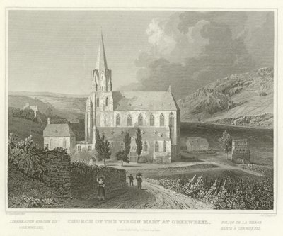Église de la Vierge Marie à Oberwesel - William Tombleson