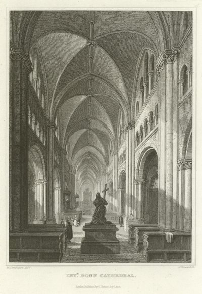 Intérieur de la cathédrale de Bonn - William Tombleson