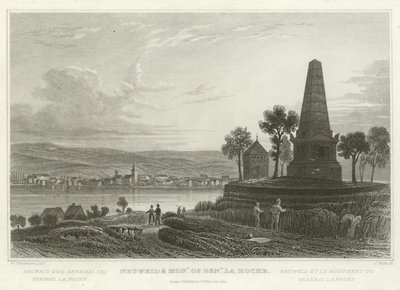 Neuweid et monument du général La Hoche - William Tombleson