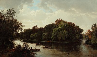 Scène de lac, navigation 1861 - William Trost Richards