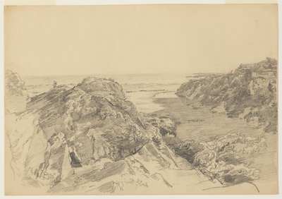 Étude pour "De Paradis au Purgatoire, Newport" - William Trost Richards
