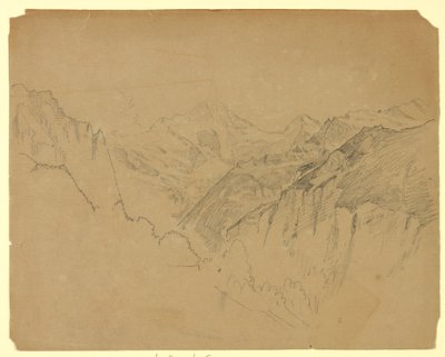 Étude de paysage, Lauterbrunnen, Suisse - William Trost Richards