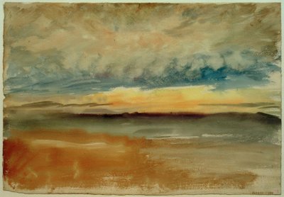 Un coucher de soleil orageux - Joseph Mallord William Turner