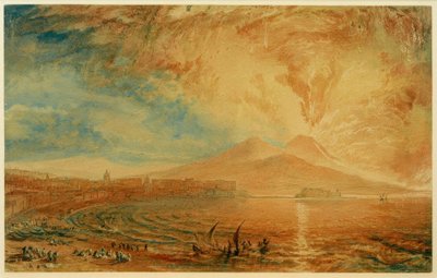 Baie de Naples (Vésuve en colère) - Joseph Mallord William Turner