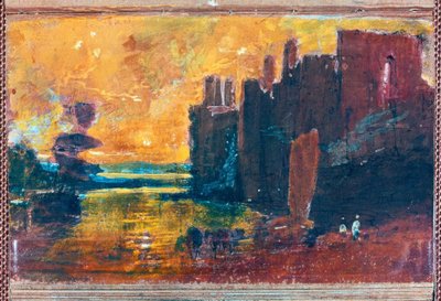 Château de Caernarfon au lever du soleil - Joseph Mallord William Turner