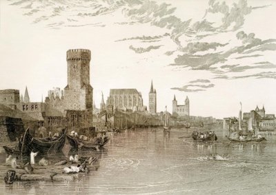 Cologne vue du fleuve - Joseph Mallord William Turner