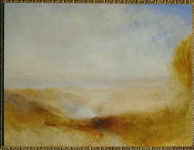 Paysage avec rivière et baie au loin - Joseph Mallord William Turner