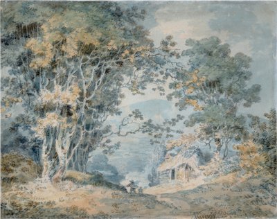 Rustiques sur un chemin de campagne à Hindhead, Surrey - Joseph Mallord William Turner
