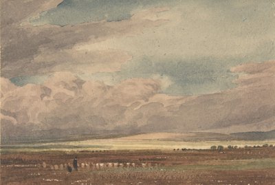 Plaine de Salisbury avec Old Sarum au loin, Wiltshire, 1810-62 - Joseph Mallord William Turner