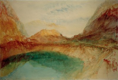 Lac dans les montagnes suisses - Joseph Mallord William Turner