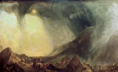 Tempête de neige : Hannibal et son armée traversant les Alpes - Joseph Mallord William Turner