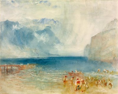 Le premier bateau à vapeur sur le lac des Quatre-Cantons - Joseph Mallord William Turner