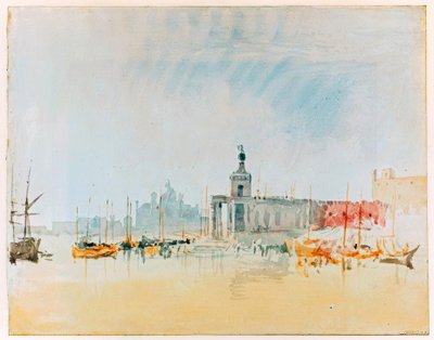 La Punta della Dogana, avec les Zitelle au loin - Joseph Mallord William Turner