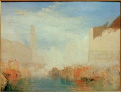 Venise : La Piazzetta avec la cérémonie du Doge se mariant - Joseph Mallord William Turner