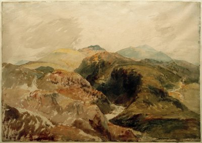 Yr Aran et Y Wyddfa depuis les pentes de Moel Hebog - Joseph Mallord William Turner