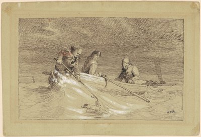 Étude pour "Pêche au shad" - William Tylee Ranney