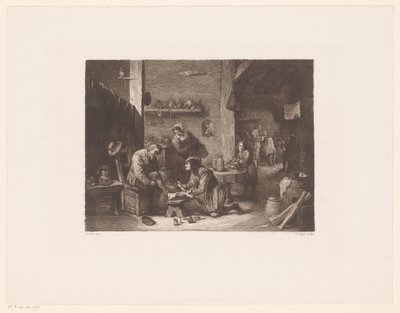 Intérieur avec un médecin et un barbier - William Unger