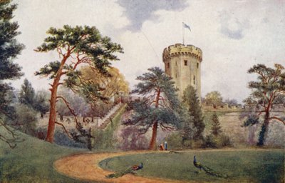 Château de Warwick : Tour de Guy (lithographie en couleur) - William W. Quatremain