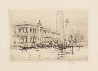 La série de Venise : La bibliothèque de Saint-Marc - William Walcot