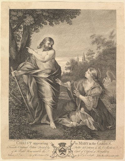 Le Christ apparaissant à Marie dans le jardin, avant 1766 - William Walker
