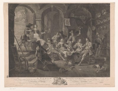 Intérieur avec compagnie fumant et buvant (Voornaamste schilderijen van Engeland) - William Walker