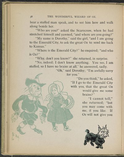 Illustration tirée de "Le merveilleux magicien d