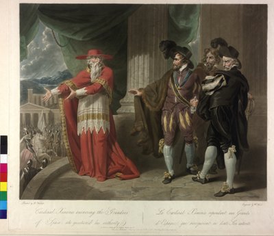 Cardinal Ximenes répondant aux grands d