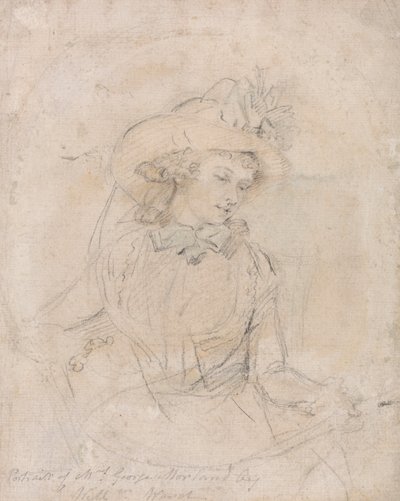 Étude de portrait de Mme George Morland - William Ward