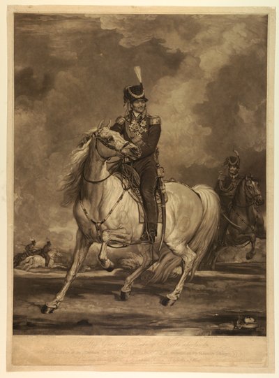 Le Hetman Comte Platoff monté sur son cheval préféré - William Ward