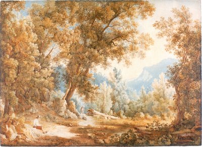 Paysage avec figures, vers 1807-1820 - William Westall