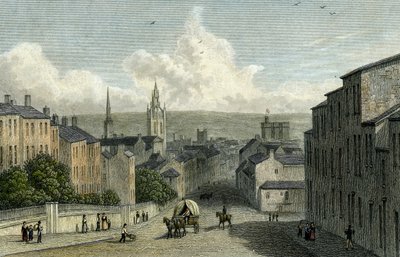 Newcastle depuis Westgate Hill, gravé par Edward Finden, 1830 - William Westall