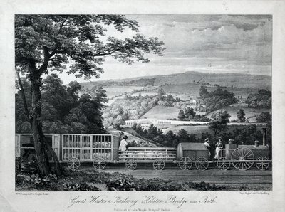 Great Western Railway, Kelston Bridge près de Bath, vers 1835-40 - William Weston Young