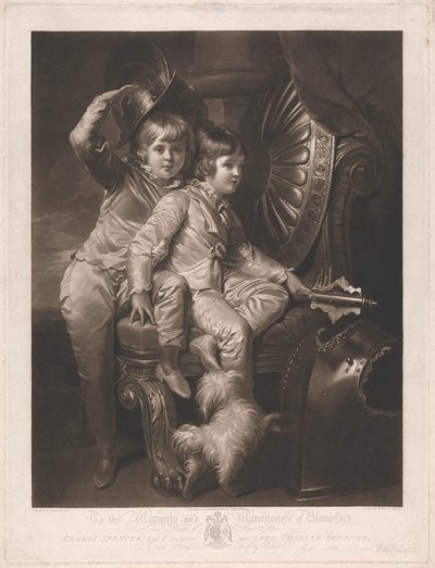George Spencer, Comte de Sunderland, et Lord Charles Spencer - William Whiston Barney