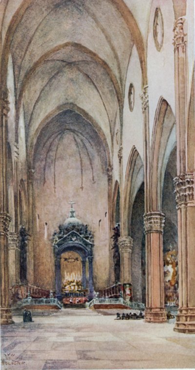 Bologne. Intérieur de S. Petronio - William Wiehe Collins