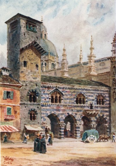 Côme. Le Brotello et la cathédrale - William Wiehe Collins