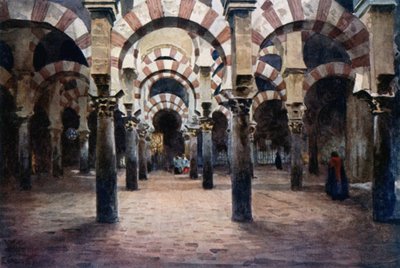 Cordoue, intérieur de la Mesquita - William Wiehe Collins