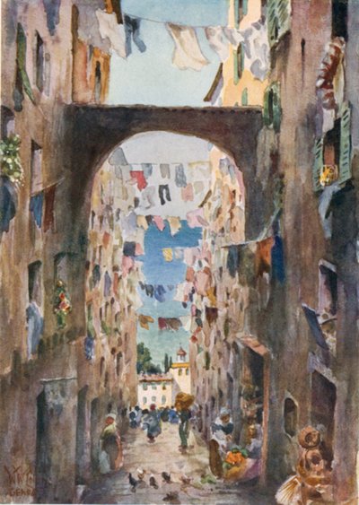 Gênes. Une vieille rue - William Wiehe Collins