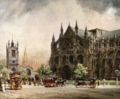 Londres, Abbaye de Westminster. Le Transept Nord - William Wiehe Collins